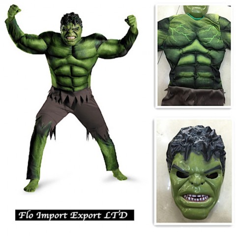 Hulk Maschera Vestito Carnevale Bambino Adulto HULK01